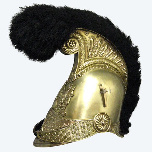 Casque d'Officier Sapeur Pompier Mle 1821.