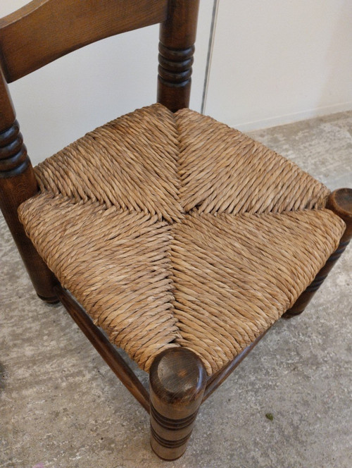 Pair Of Chairs - Brutalist - Dlg By Charles Dudouyt - C. 1940.