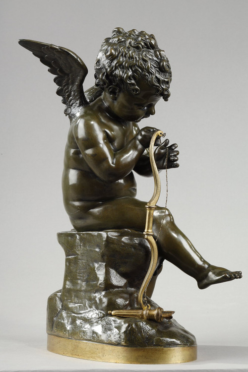Bronzo di Cupido che tende l'arco dopo Lemire (1741-1827)