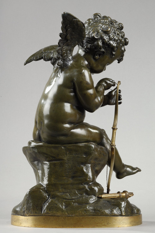 Bronzo di Cupido che tende l'arco dopo Lemire (1741-1827)