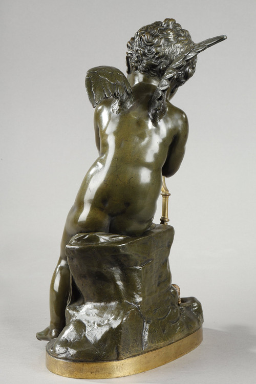 Bronzo di Cupido che tende l'arco dopo Lemire (1741-1827)