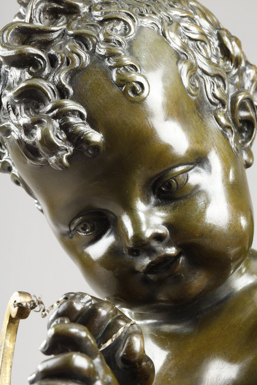 Bronzo di Cupido che tende l'arco dopo Lemire (1741-1827)