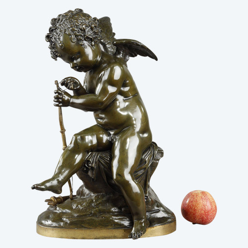 Bronzo di Cupido che tende l'arco dopo Lemire (1741-1827)