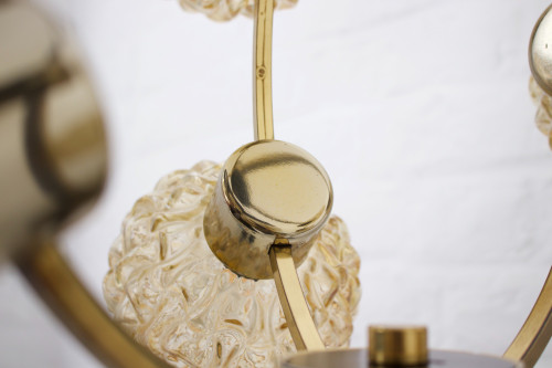 Lustre à globes ambrés style H. Tynell