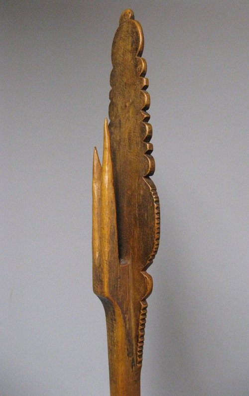 Quenouille En Bois Sculpté XIXe. 