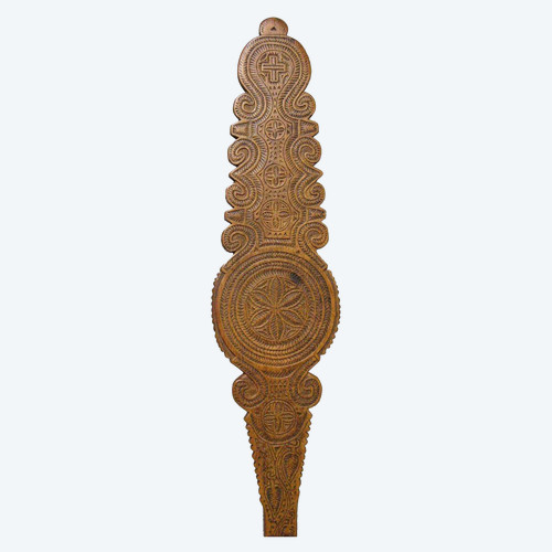 Quenouille En Bois Sculpté XIXe. 
