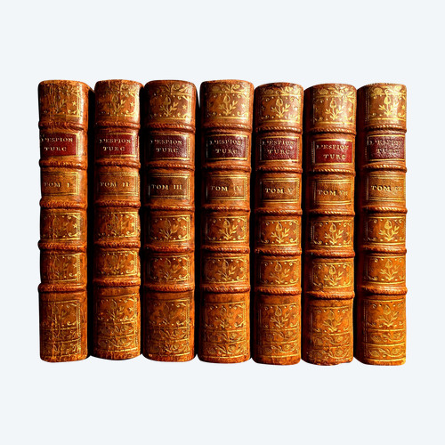 7beaux volumes in 12 . A Amsterdam 1756  :" l'Espion dans les Cours des Princes Chrétiens" , où Mémoires pour servir à l'Histoire de ce Siècle