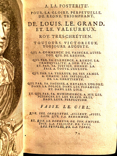 Chronological summary of the History of France by François de Mézeray, in 5 beautiful volumes in vellum from the time in Amsterdam Henri Schelte 1701