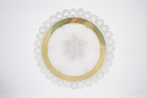 Blown glass ceiling chandelier