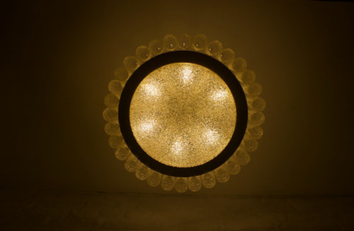 Blown glass ceiling chandelier