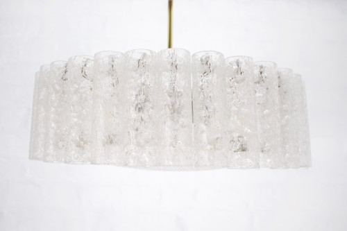 Blown glass ceiling chandelier
