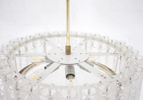 Blown glass ceiling chandelier