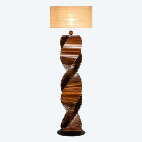 Base lampada scultorea in legno. Anni '80