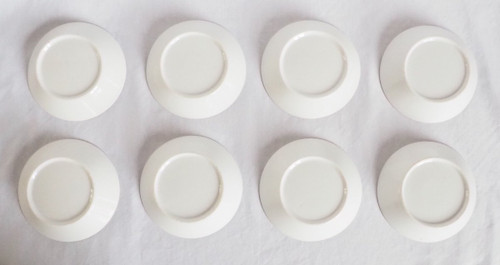 Directoire period Brussels Porcelain Coffee Service: 8 Bird Cups