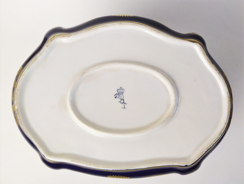 Grande Boîte En Porcelaine  Peinte