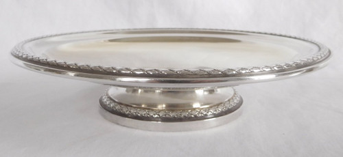 Pair of Louis XVI Style Presentation Plates, Sterling Silver, Minerve Marked