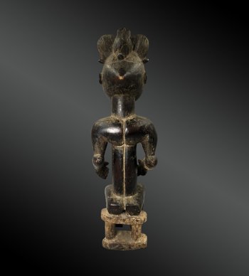 STATUETTE de REINE Culture Attié, Côte d’Ivoire Première moitié du XXème siècle