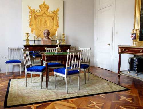 Set di 6 sedie da pranzo d'epoca Luigi XVI, modello Colonette di Jacob