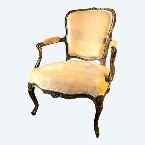 A.N. Delaporte, cabriolet sculpté, époque Louis XV