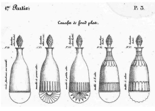 Le Creusot : Carafe à Vin / Carafe à Whisky Taillée, époque Empire Restauration Vers 1830