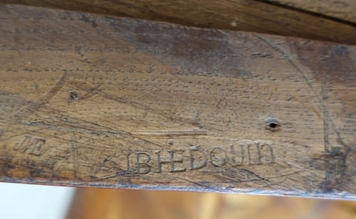 Jb Hedouin : Cassettone in palissandro d'epoca Luigi XV, 1750 circa - Timbrato
