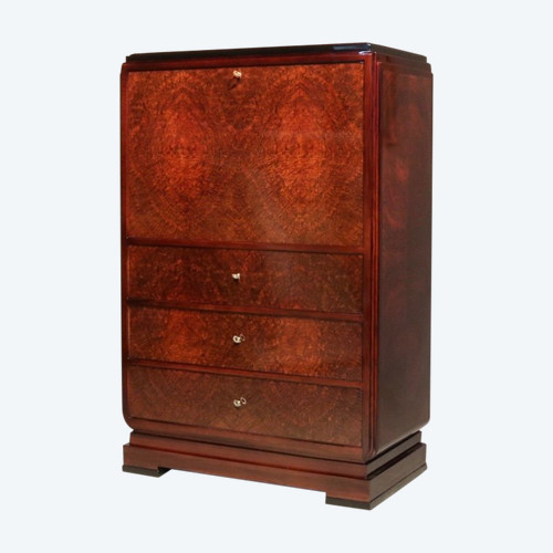 Art Deco secretary signed