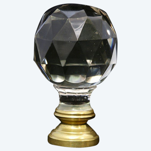 Staircase Ball, 19th Century, Crystal, Bronze