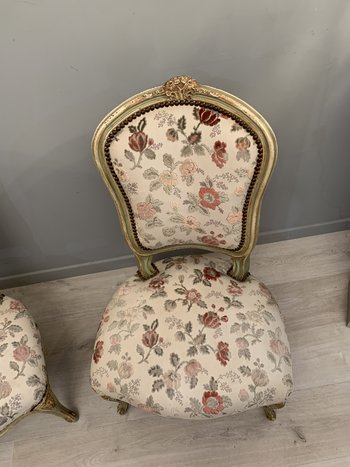Pair Of Louis XV Style Chairs XIXth Century