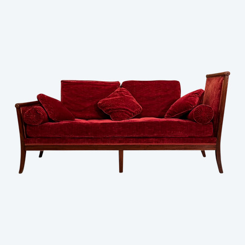 Banquette Méridienne En Acajou d'Epoque Directoire Vers 1795