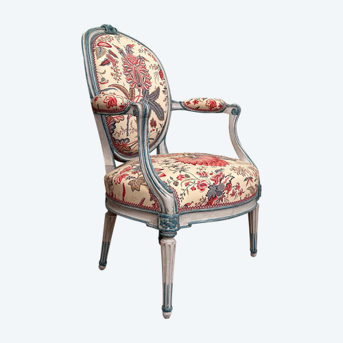 Georges Jacob, Paire De Fauteuils Cabriolet Estampillés d'Epoque Transition Vers 1770