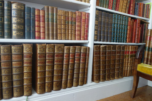 Historisches Wörterbuch von Moreri, 4 Bände in Folio-Ausgabe, von 1707 bis zum schönen Einband – Zeit Ludwigs XIV