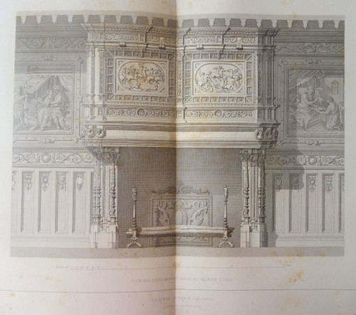 Cl. Sauvageot‎ ‎palais Châteaux Hotels & Häuser in Frankreich vom 15. bis 18. Jahrhundert 4 Bände in Folio