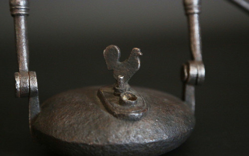 Lampe à Huile XVIIème Siècle, Fer