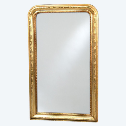 Miroir Louis Philippe En Bois Doré (83 X 138 Cm)