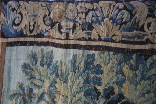 Aubusson tapestry, verdure aux oiseaux, 18th century.