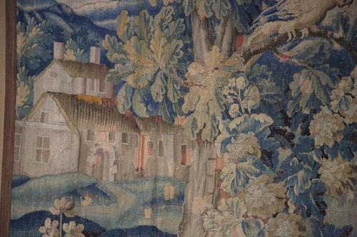 Aubusson tapestry, verdure aux oiseaux, 18th century.