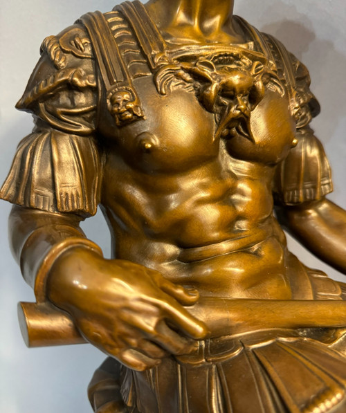 Bronzeskulptur, Julian von Medici XIX. Barbedienne (Michelangelo)