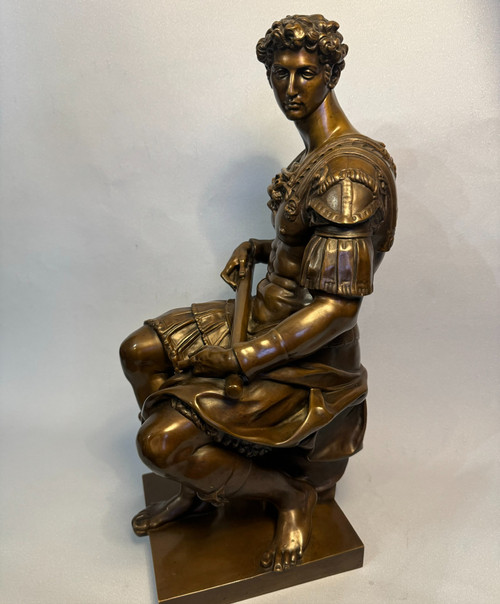 Bronzeskulptur, Julian von Medici XIX. Barbedienne (Michelangelo)