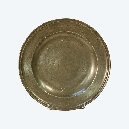 Grand Plat En étain, Bergerac, vers 1700, David Grades