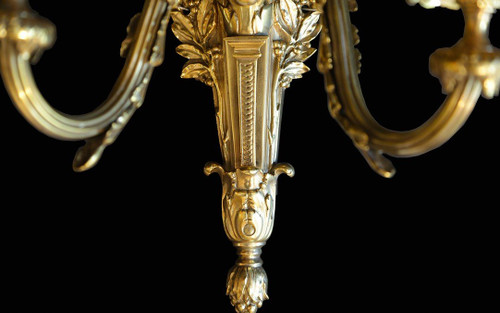Paire d'Appliques 1er Empire, Bronze Doré