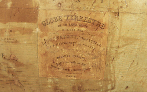 Globe Terrestre, Bonnefond, XIXème, Diamètre 50 Cm