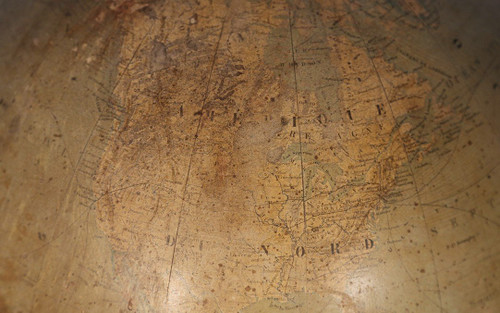 Globe Terrestre, Bonnefond, XIXème, Diamètre 50 Cm