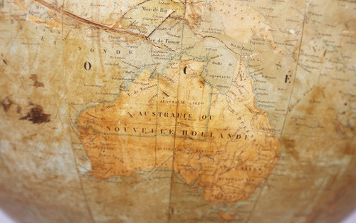 Globe Terrestre, Bonnefond, XIXème, Diamètre 50 Cm