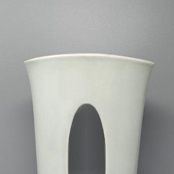 Superb aqua green vase from the 1970s in ceramic