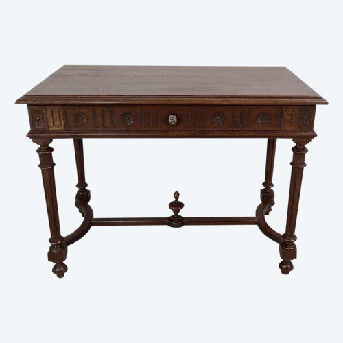 Small Oak Table Office, Louis XVI style - 1920
