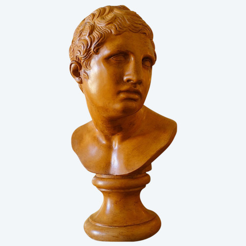 Busto antico di giovane romano