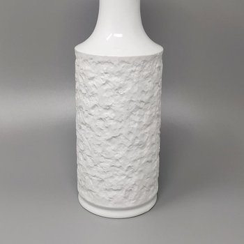 Superbe vase blanc de l'ère spatiale des années 1970 en porcelaine de Bavière