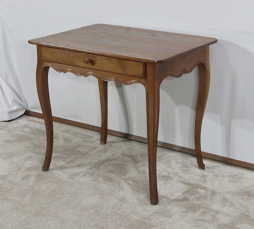 Petite Table en Chêne Blond, époque Louis XV – Fin XVIIIe