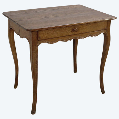 Petite Table en Chêne Blond, époque Louis XV – Fin XVIIIe