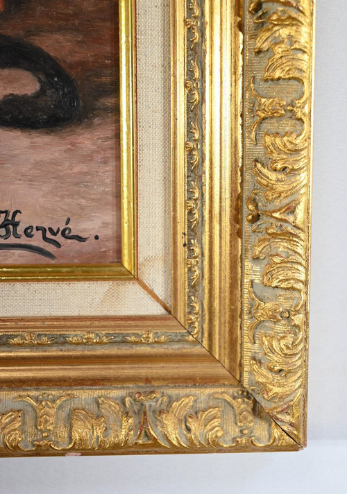 Oil on canvas, signed R.Hervé - 2nd part 20th century